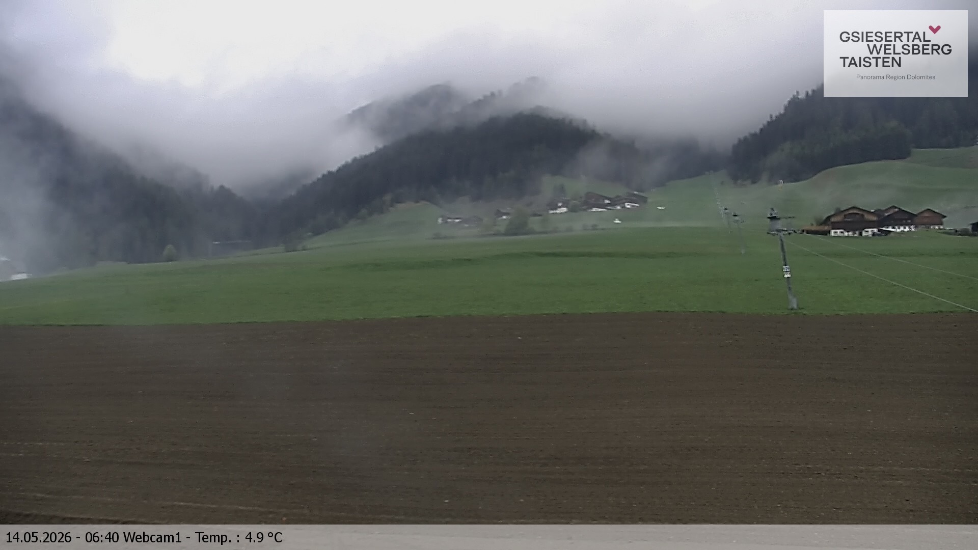 Archived image Webcam Binter – St. Magdalena, Gsiesertal (Südtirol)