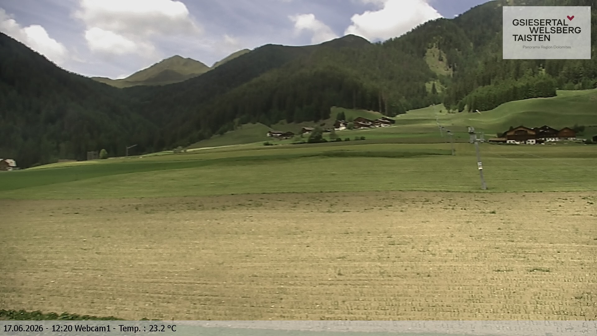 Archived image Webcam Binter – St. Magdalena, Gsiesertal (Südtirol)