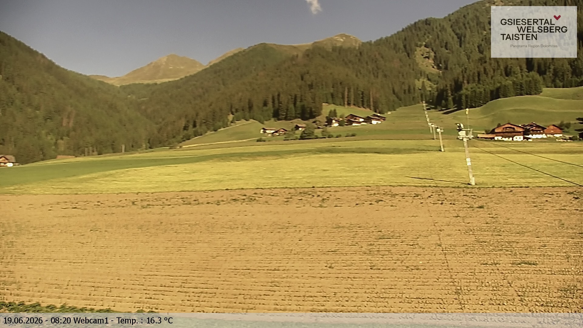 Archiv Foto Webcam Binter Höfe – St. Magdalena, Gsiesertal (Südtirol)