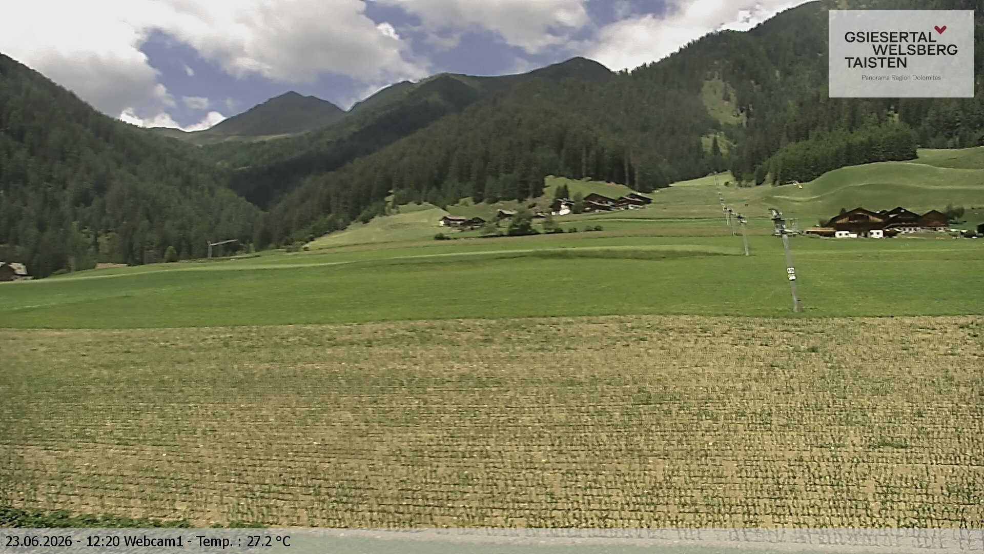 Archiv Foto Webcam Binter Höfe – St. Magdalena, Gsiesertal (Südtirol)