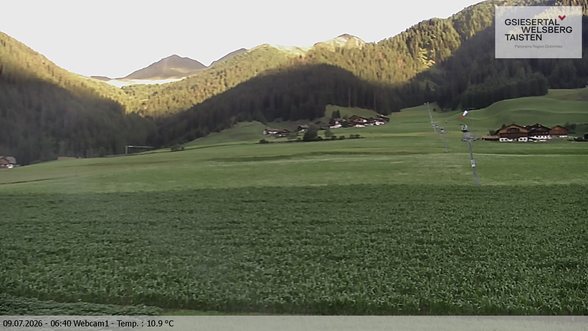 Archiv Foto Webcam Binter Höfe – St. Magdalena, Gsiesertal (Südtirol)