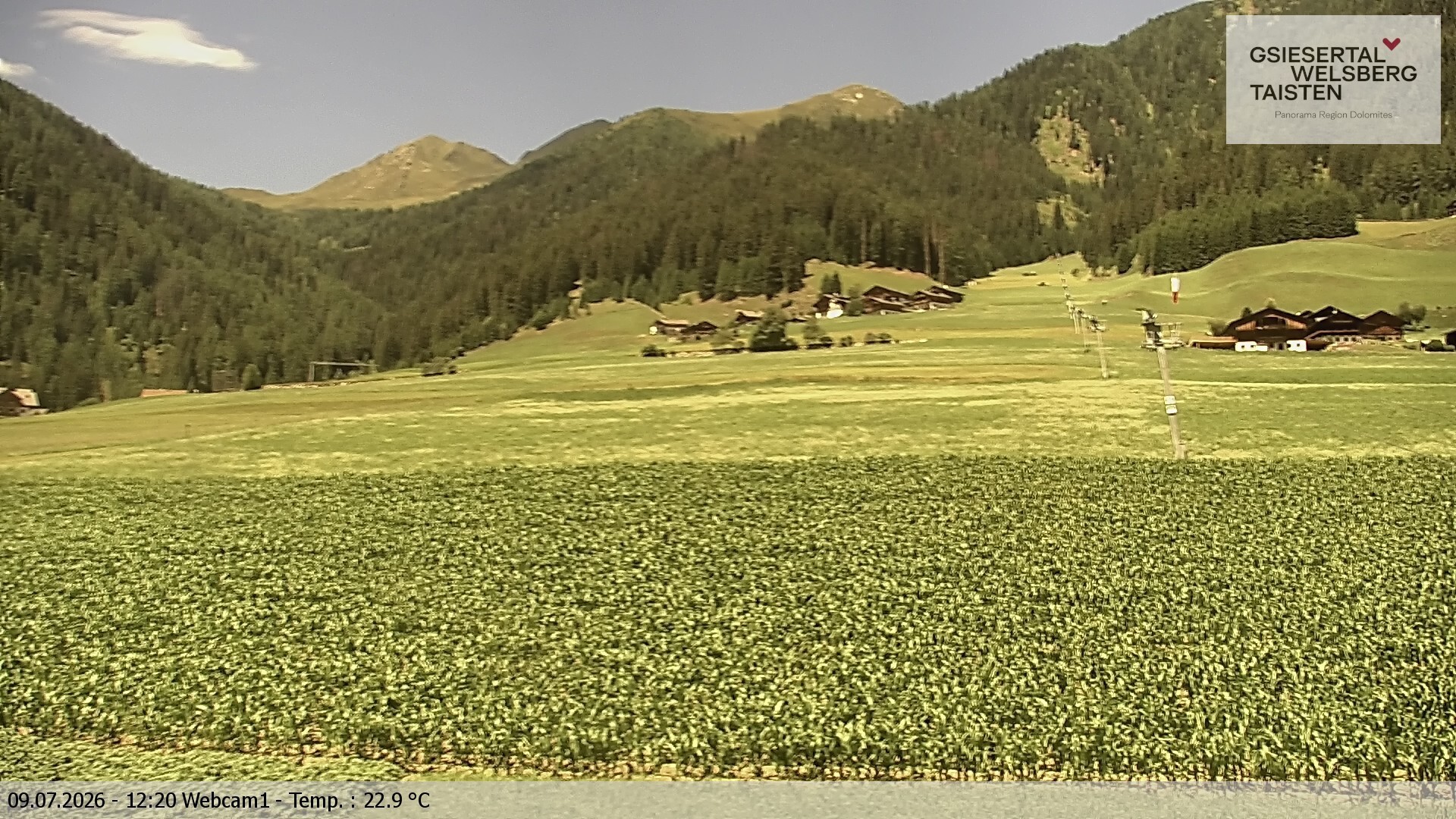 Archiv Foto Webcam Binter Höfe – St. Magdalena, Gsiesertal (Südtirol)