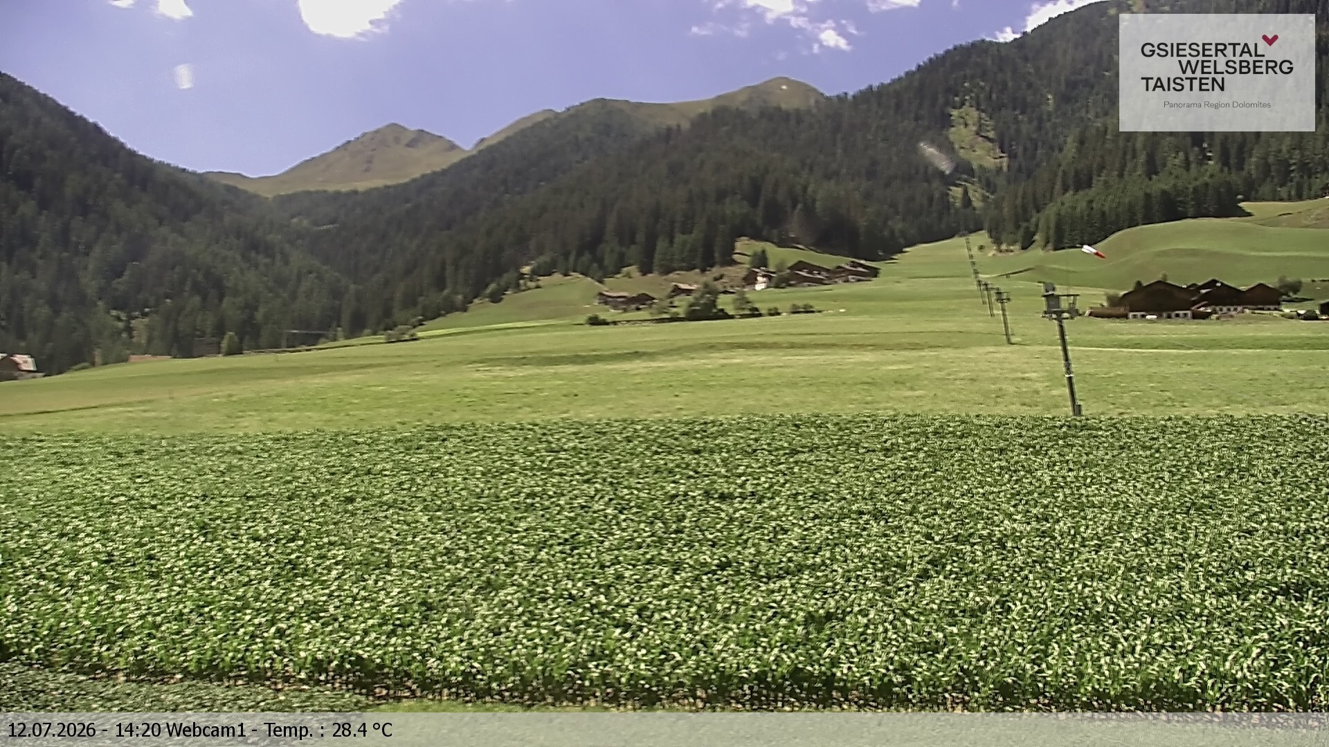 Archiv Foto Webcam Binter Höfe – St. Magdalena, Gsiesertal (Südtirol)
