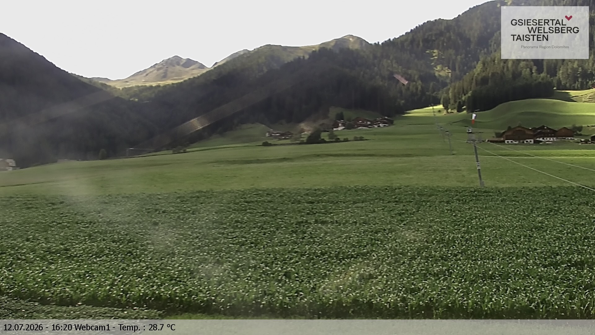 Archived image Webcam Binter – St. Magdalena, Gsiesertal (Südtirol)