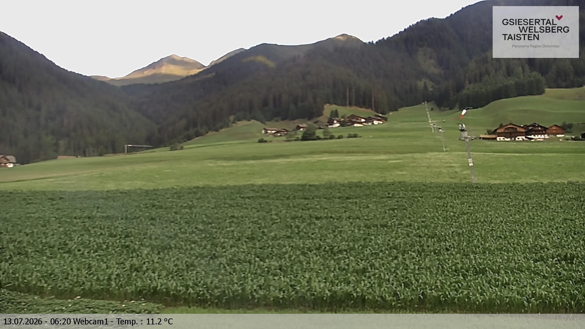 Archiv Foto Webcam Binter Höfe – St. Magdalena, Gsiesertal (Südtirol)