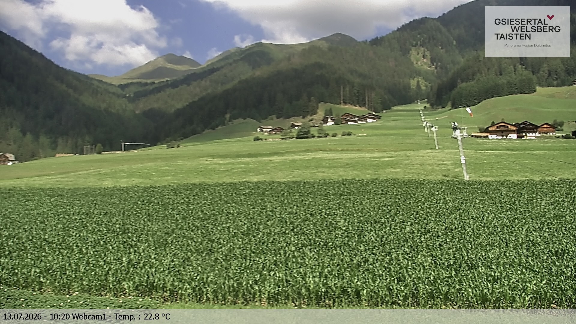 Archiv Foto Webcam Binter Höfe – St. Magdalena, Gsiesertal (Südtirol)