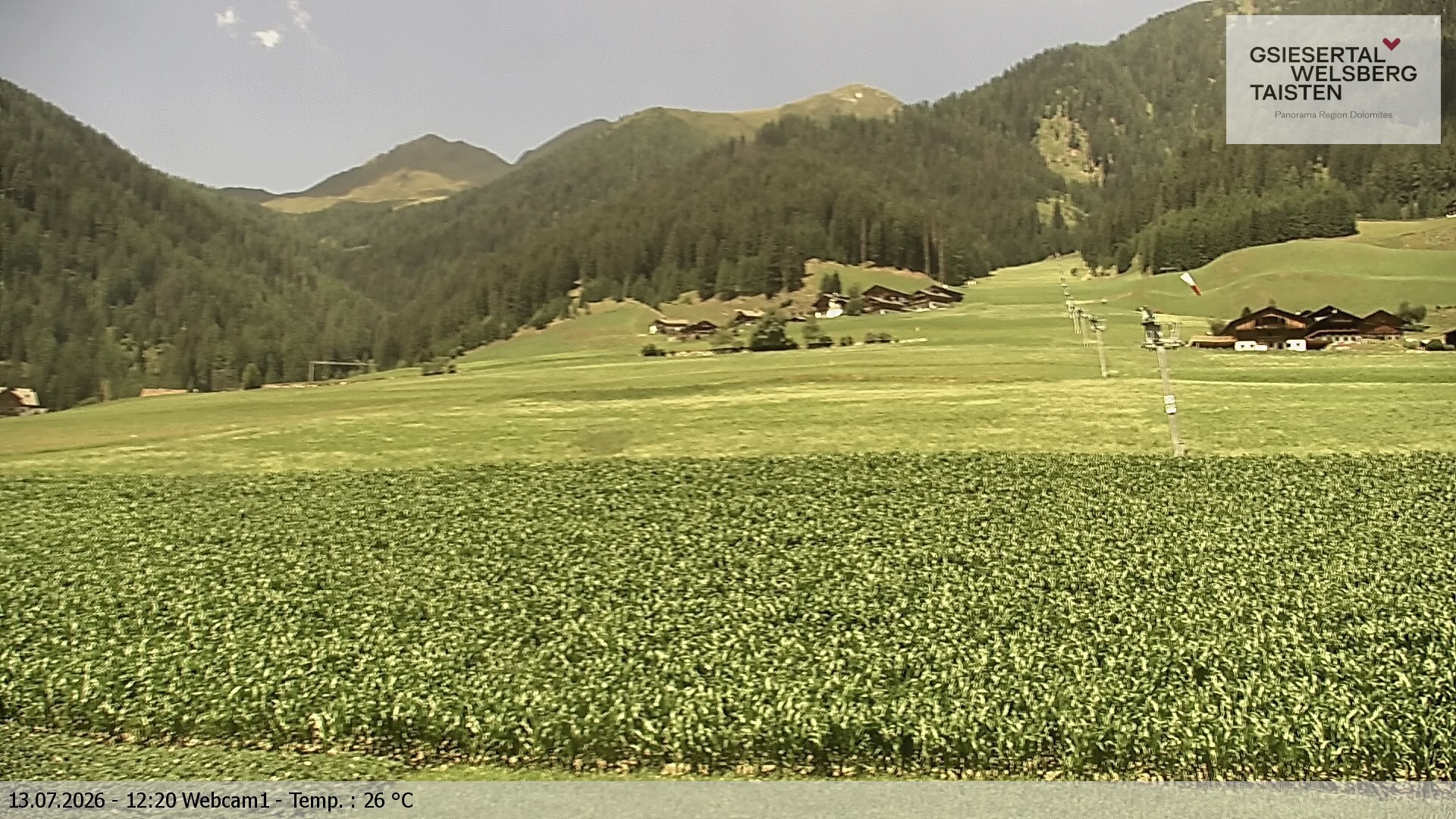 Archiv Foto Webcam Binter Höfe – St. Magdalena, Gsiesertal (Südtirol)