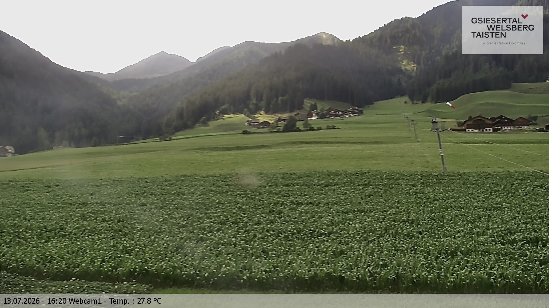 Archiv Foto Webcam Binter Höfe – St. Magdalena, Gsiesertal (Südtirol)