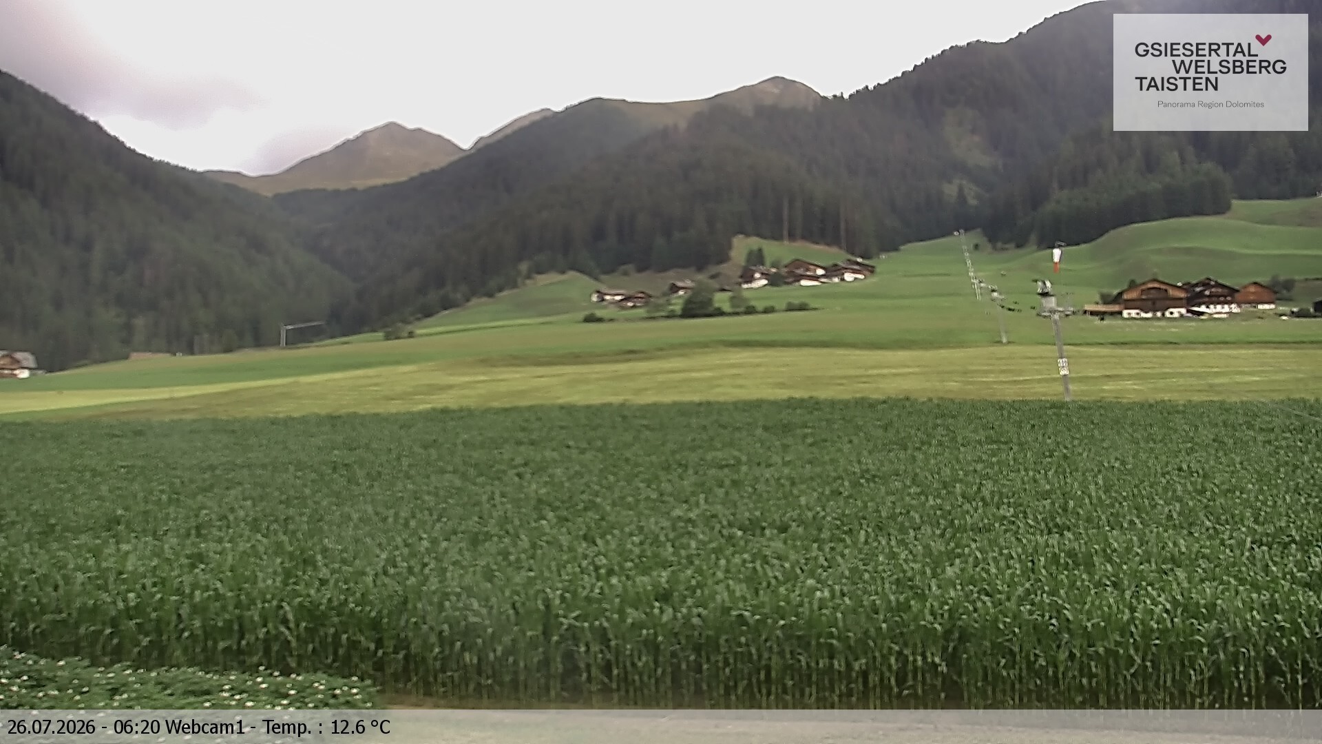 Archived image Webcam Binter – St. Magdalena, Gsiesertal (Südtirol)