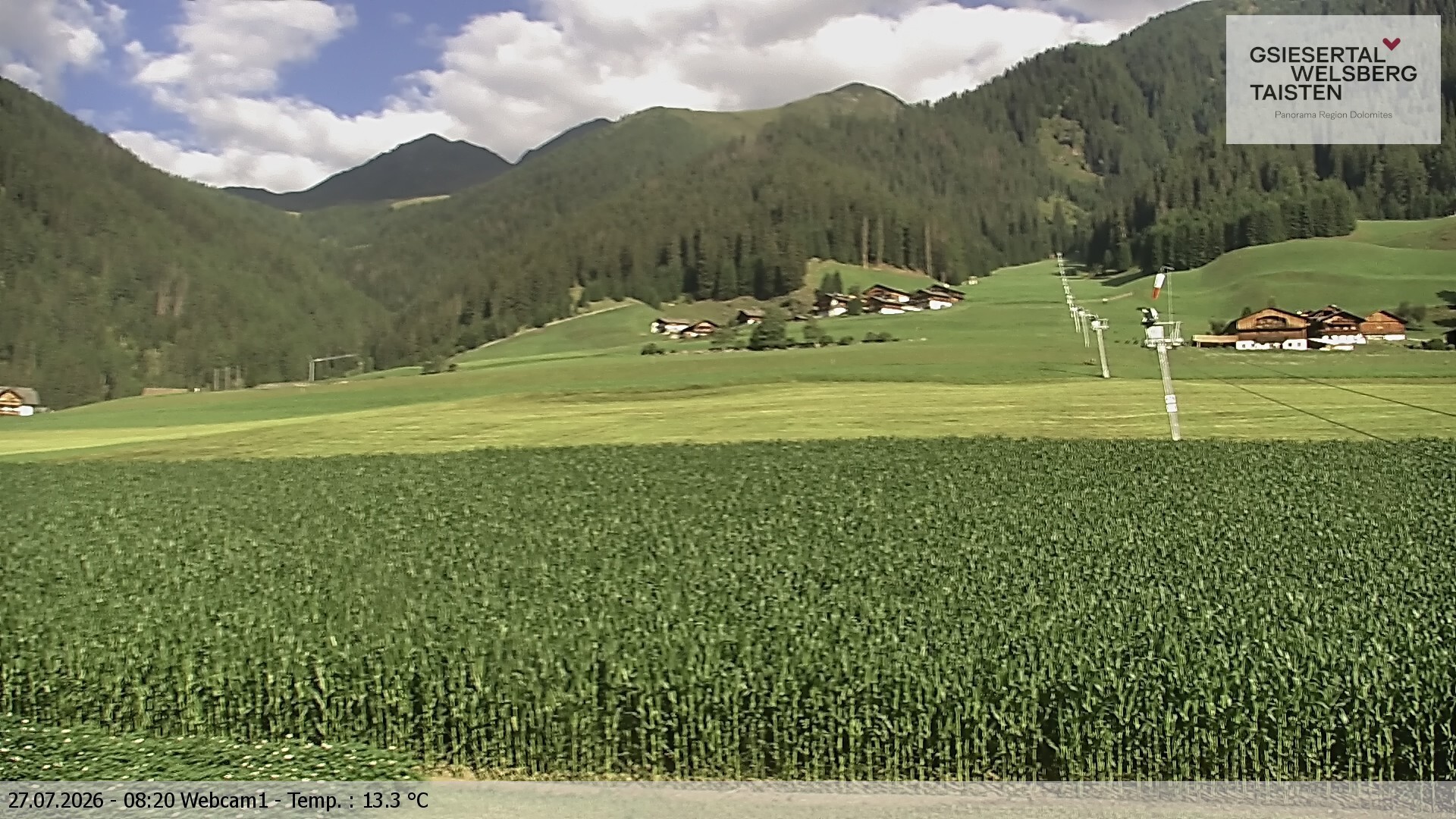 Archived image Webcam Binter – St. Magdalena, Gsiesertal (Südtirol)