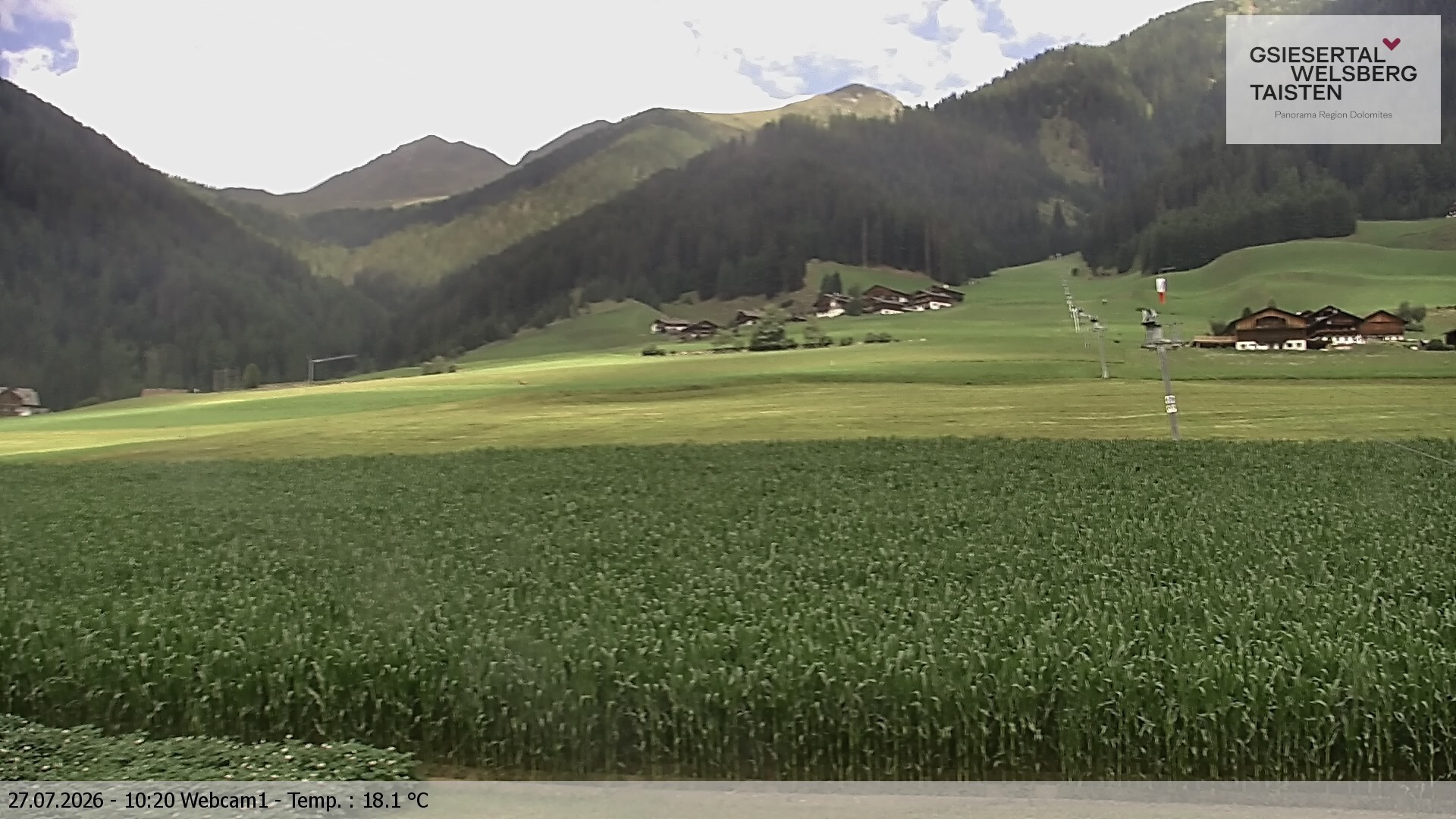 Archived image Webcam Binter – St. Magdalena, Gsiesertal (Südtirol)