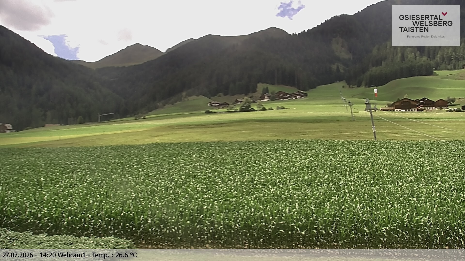Archiv Foto Webcam Binter Höfe – St. Magdalena, Gsiesertal (Südtirol)