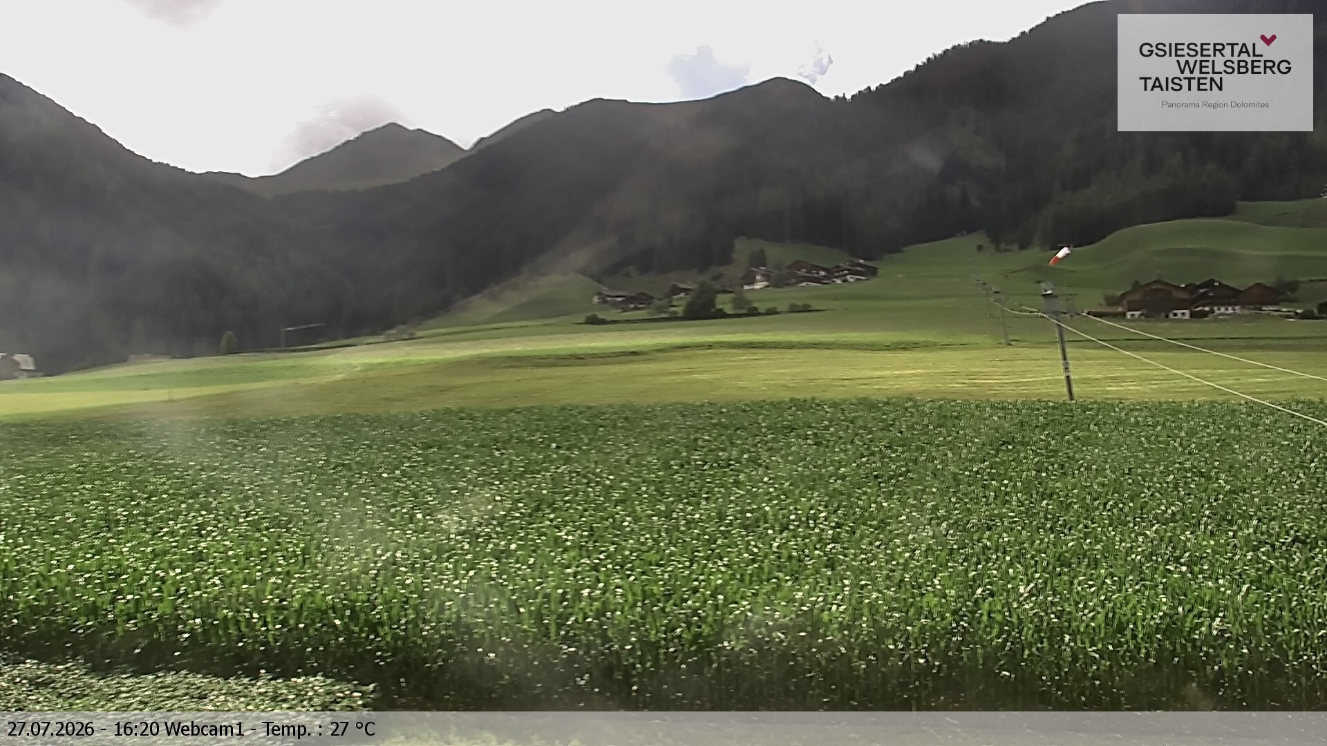 Archiv Foto Webcam Binter Höfe – St. Magdalena, Gsiesertal (Südtirol)