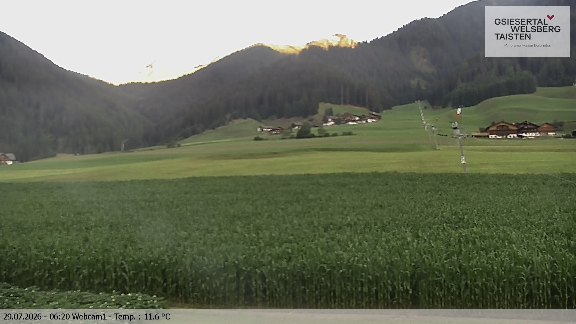 Archiv Foto Webcam Binter Höfe – St. Magdalena, Gsiesertal (Südtirol)
