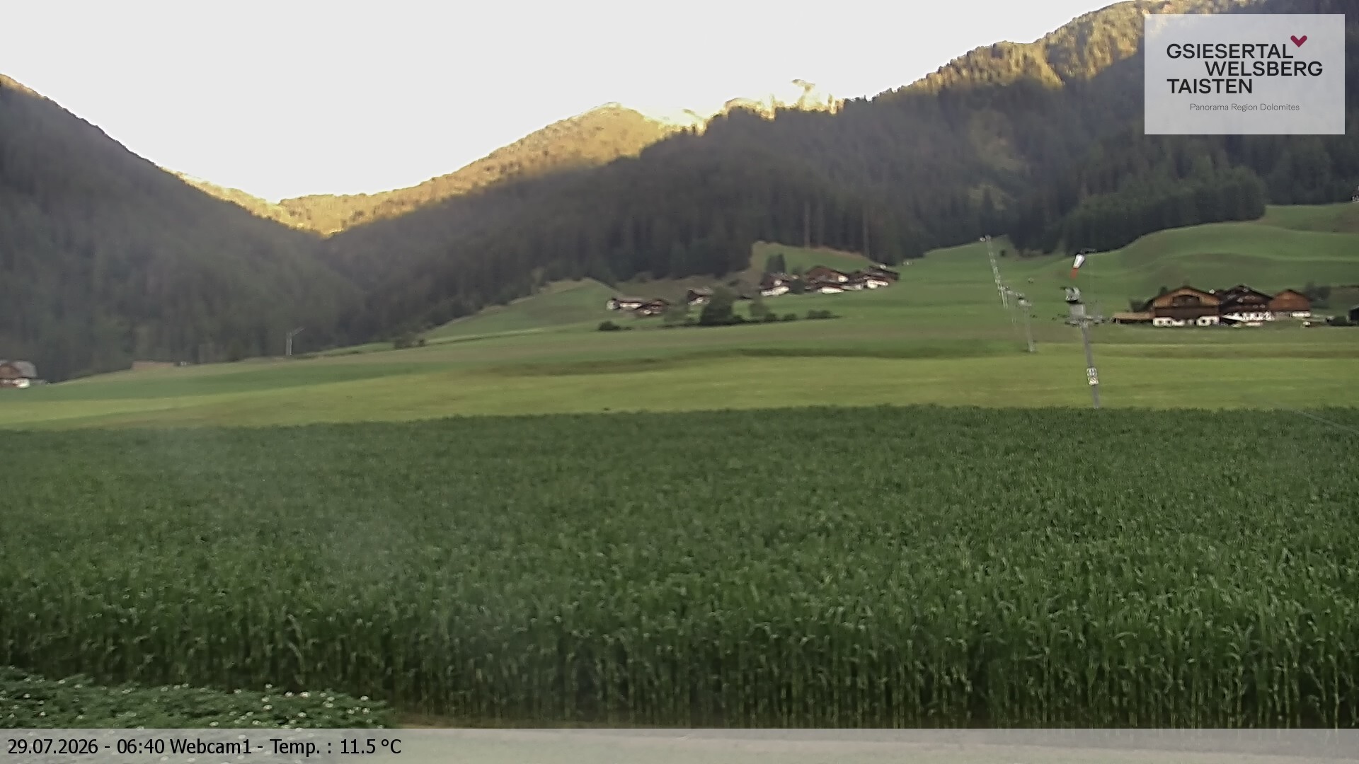 Archiv Foto Webcam Binter Höfe – St. Magdalena, Gsiesertal (Südtirol)