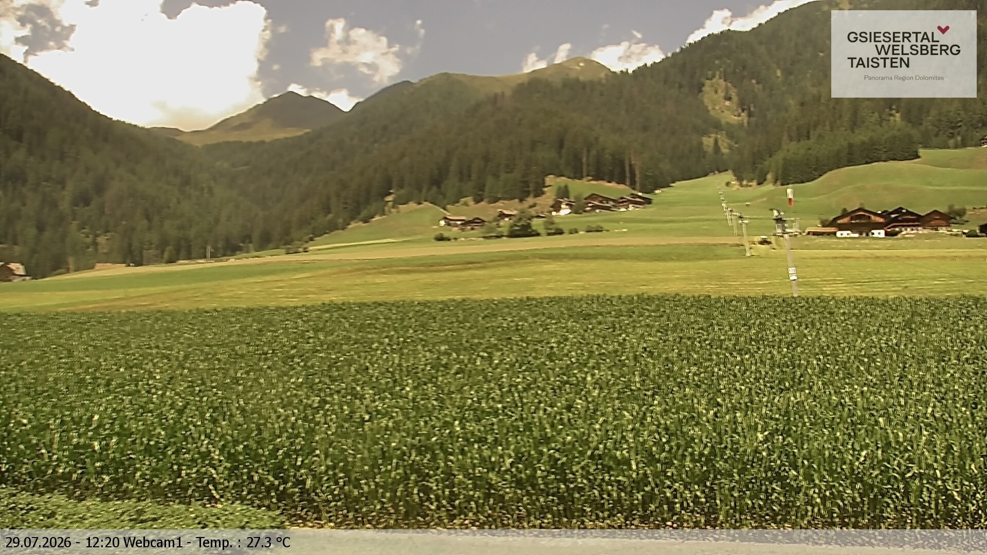 Archiv Foto Webcam Binter Höfe – St. Magdalena, Gsiesertal (Südtirol)