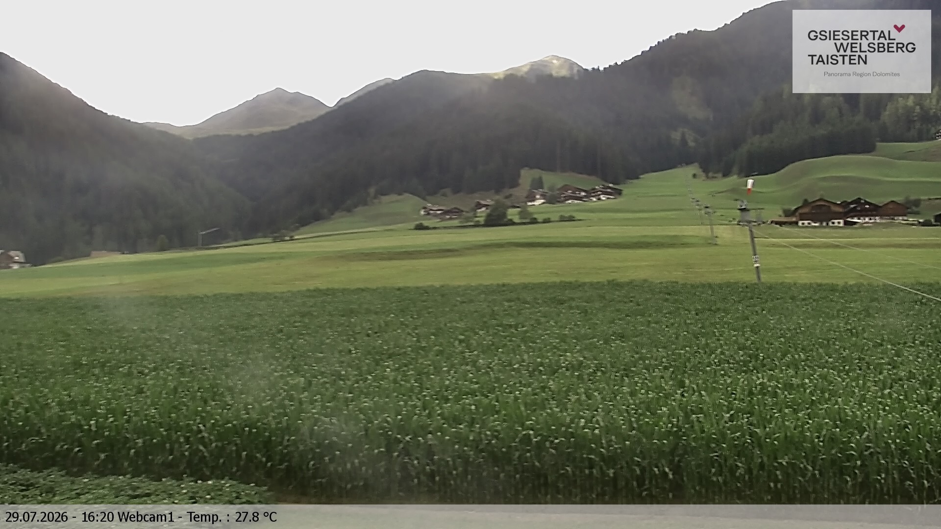 Archived image Webcam Binter – St. Magdalena, Gsiesertal (Südtirol)