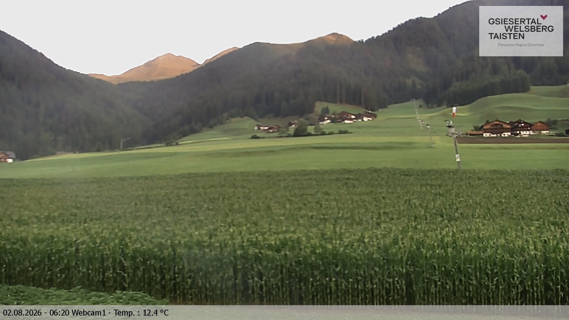 Archiv Foto Webcam Binter Höfe – St. Magdalena, Gsiesertal (Südtirol)