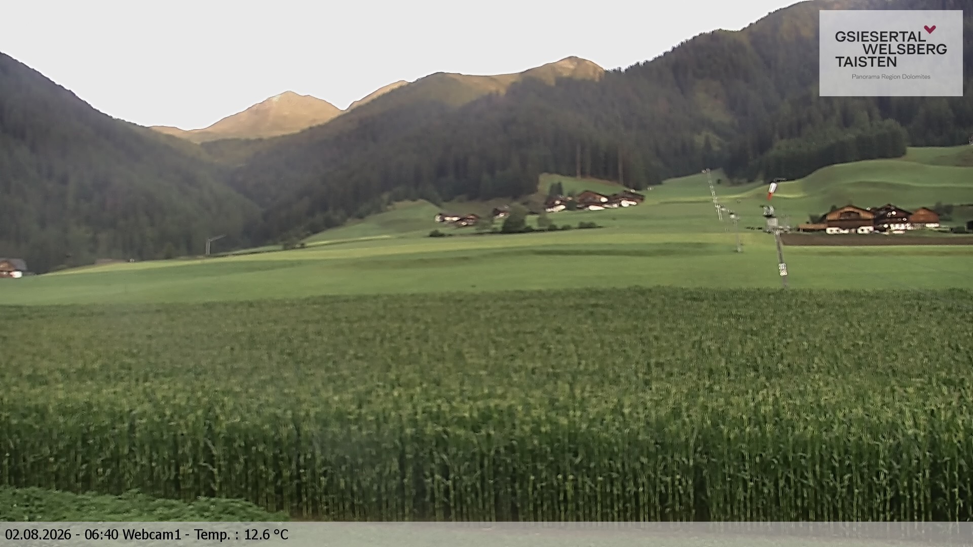 Archiv Foto Webcam Binter Höfe – St. Magdalena, Gsiesertal (Südtirol)
