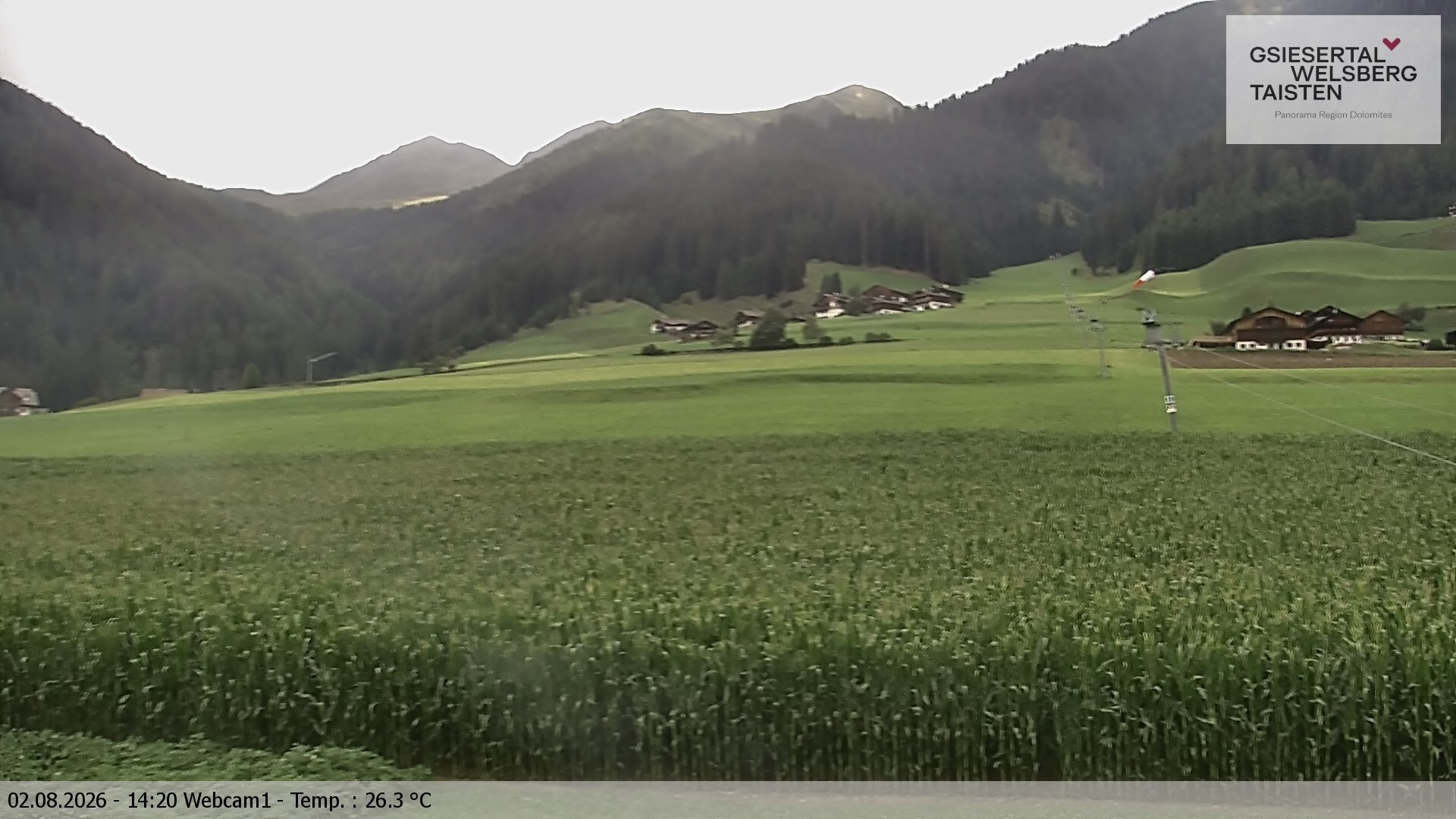 Archiv Foto Webcam Binter Höfe – St. Magdalena, Gsiesertal (Südtirol)