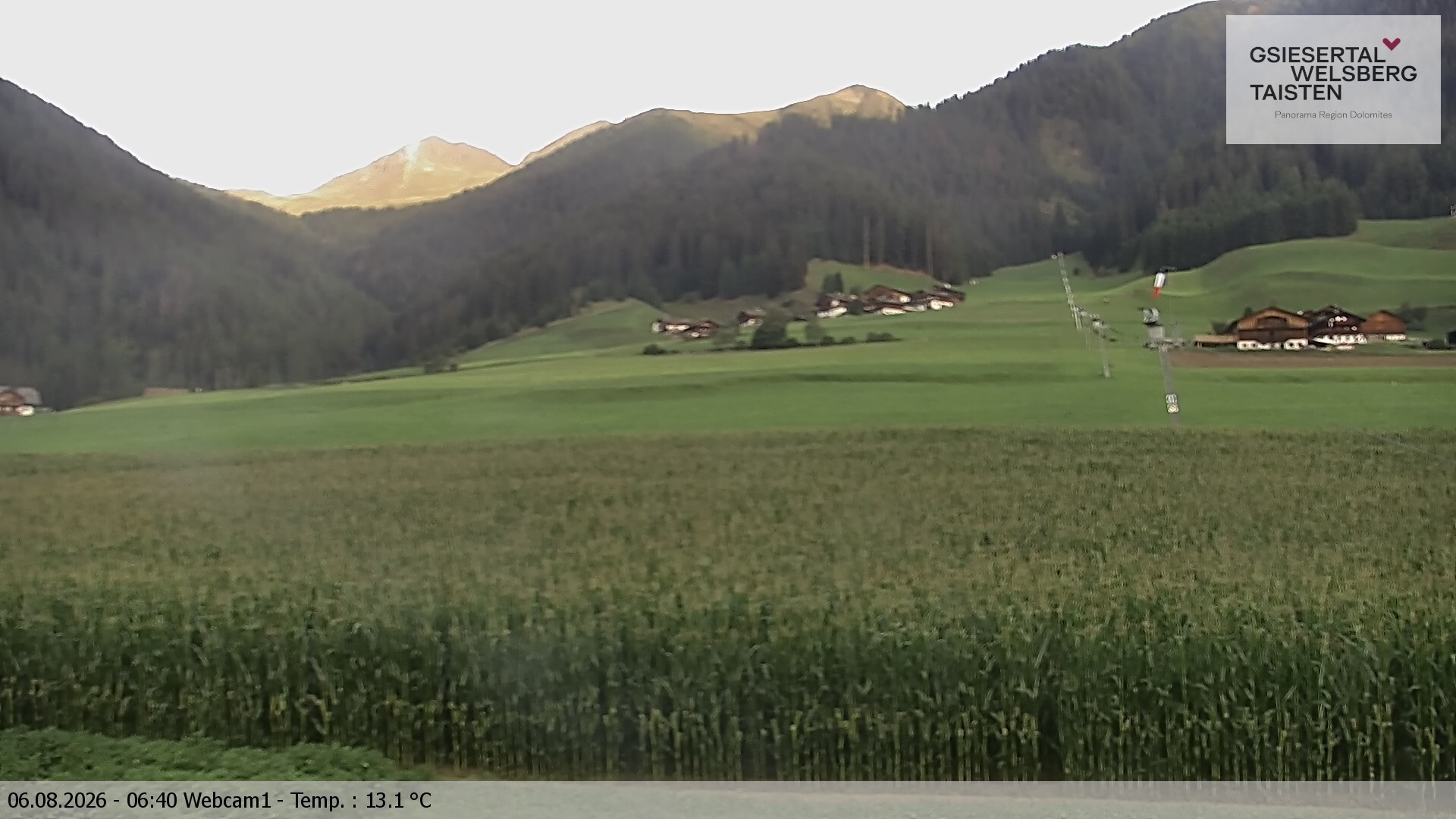 Archiv Foto Webcam Binter Höfe – St. Magdalena, Gsiesertal (Südtirol)