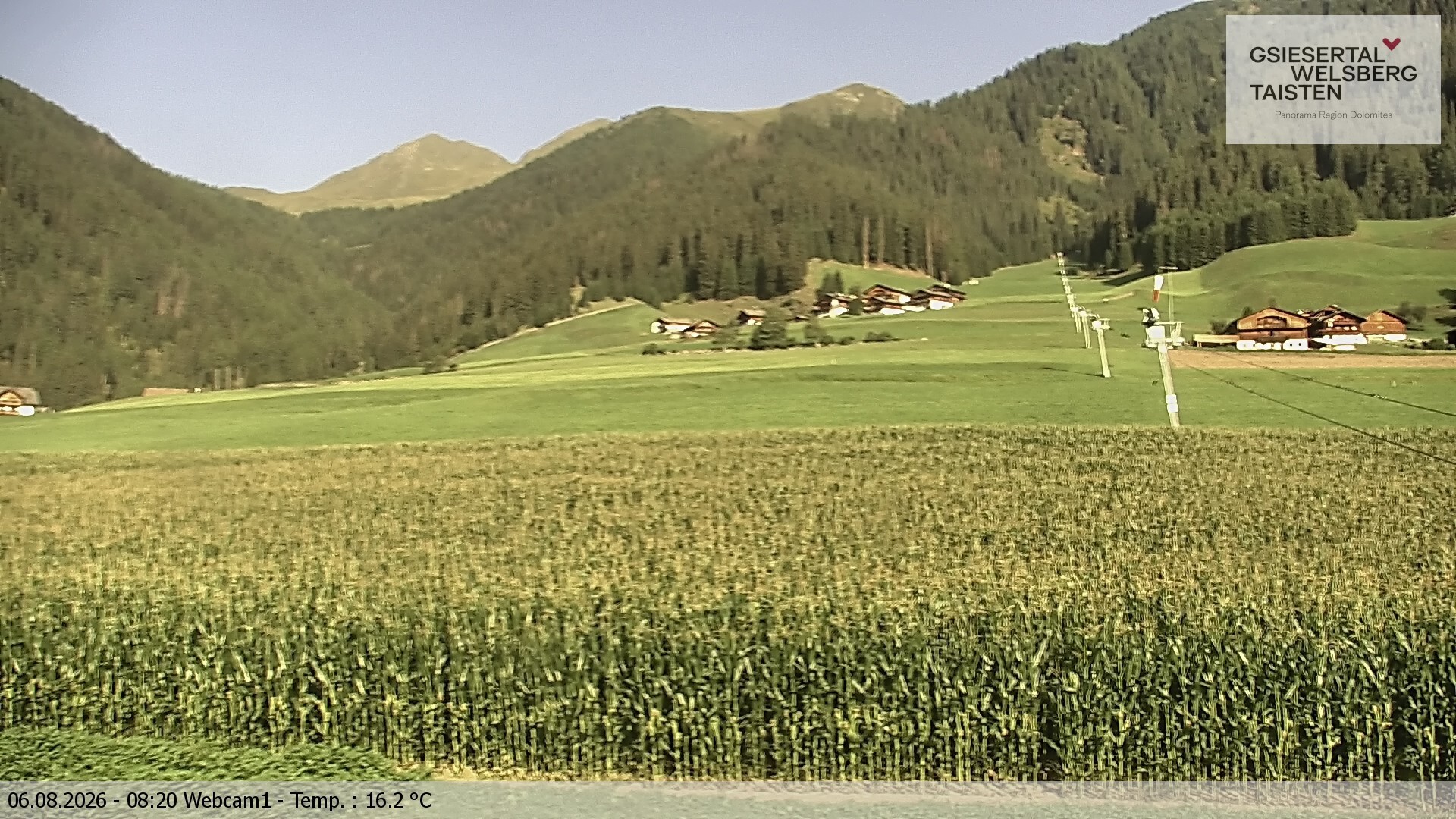 Archiv Foto Webcam Binter Höfe – St. Magdalena, Gsiesertal (Südtirol)