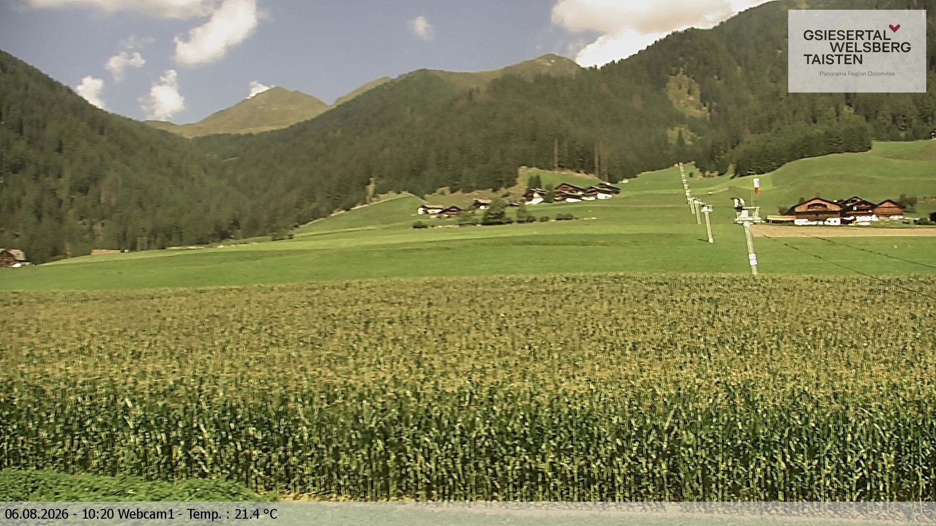 Archiv Foto Webcam Binter Höfe – St. Magdalena, Gsiesertal (Südtirol)