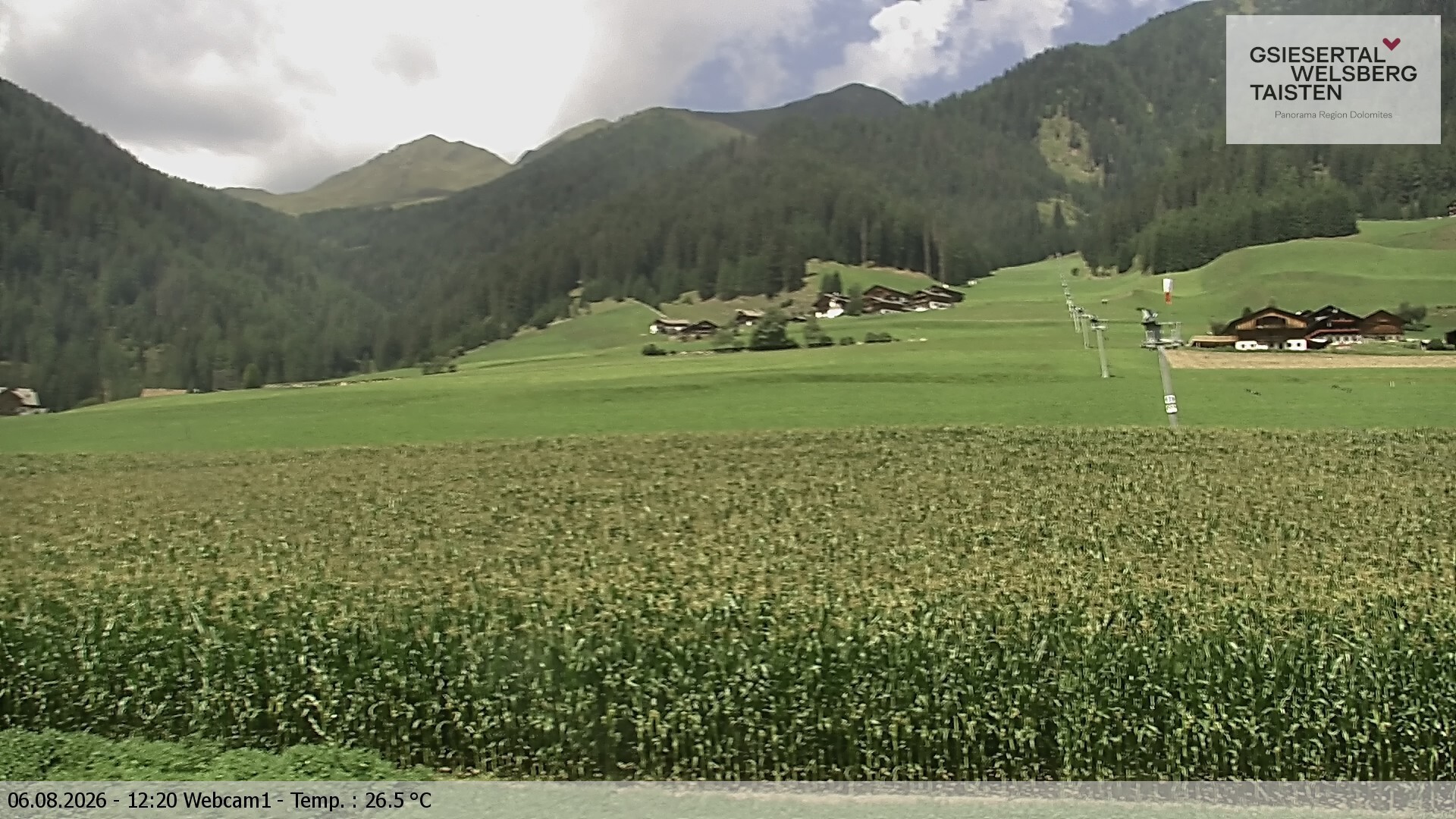 Archiv Foto Webcam Binter Höfe – St. Magdalena, Gsiesertal (Südtirol)