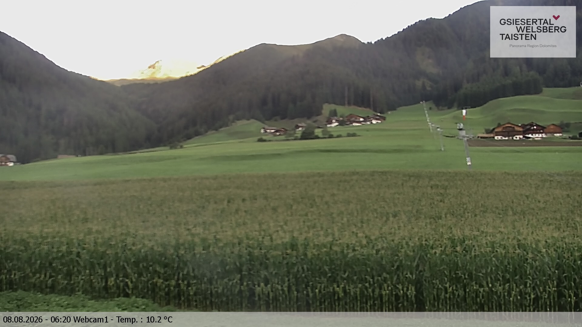 Archiv Foto Webcam Binter Höfe – St. Magdalena, Gsiesertal (Südtirol)