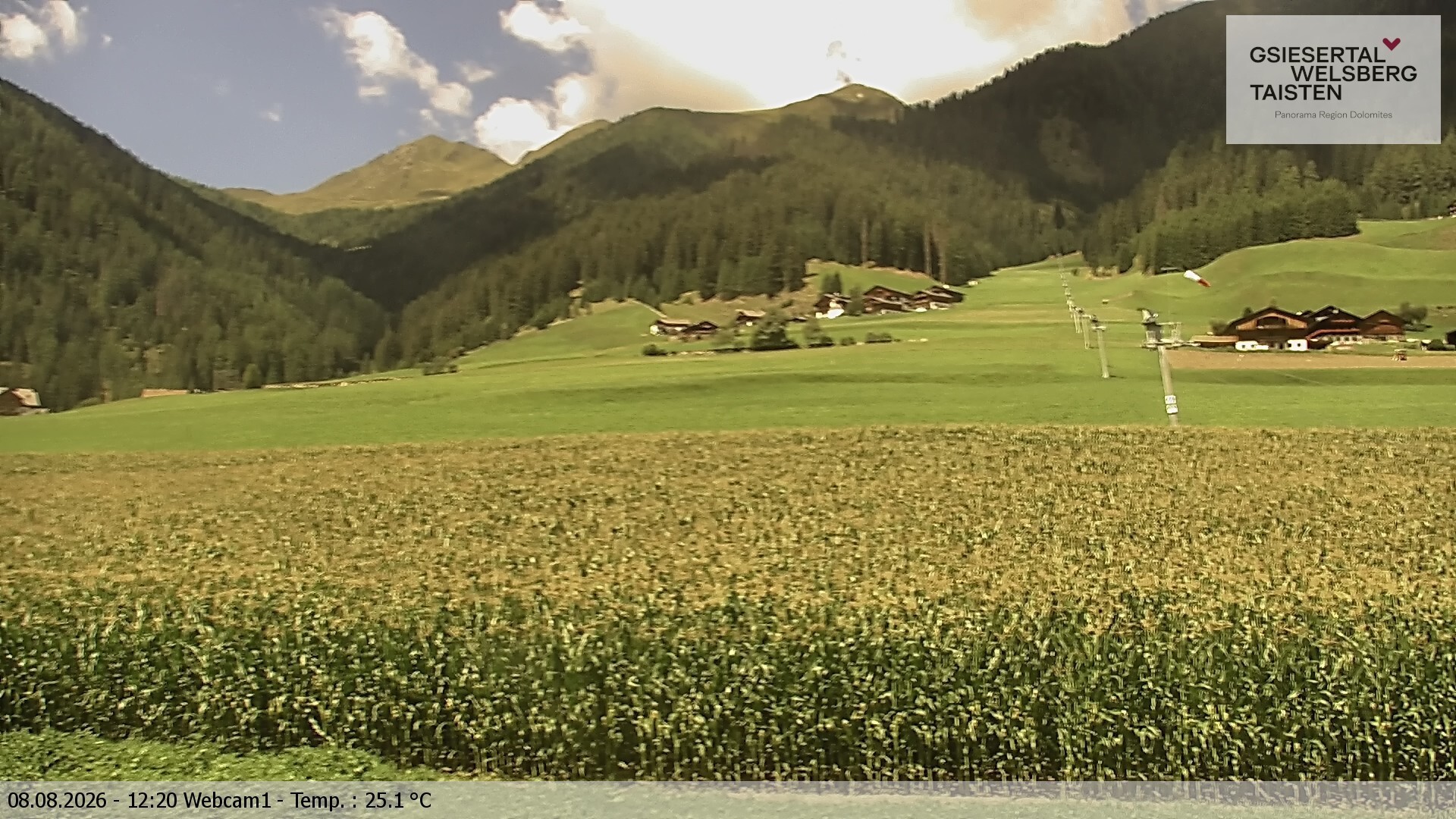 Archiv Foto Webcam Binter Höfe – St. Magdalena, Gsiesertal (Südtirol)