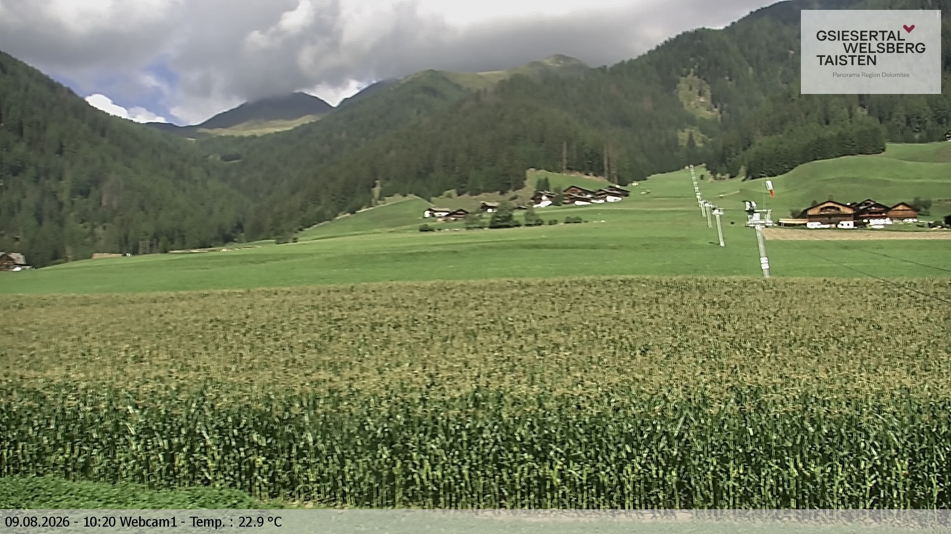Archived image Webcam Binter – St. Magdalena, Gsiesertal (Südtirol)