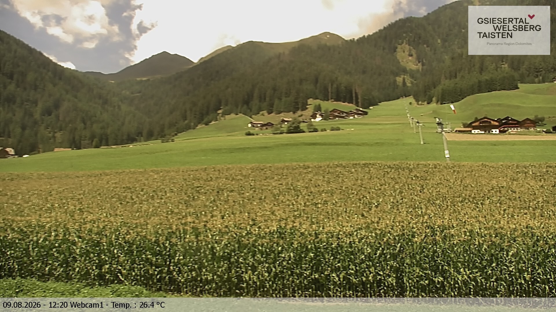 Archived image Webcam Binter – St. Magdalena, Gsiesertal (Südtirol)