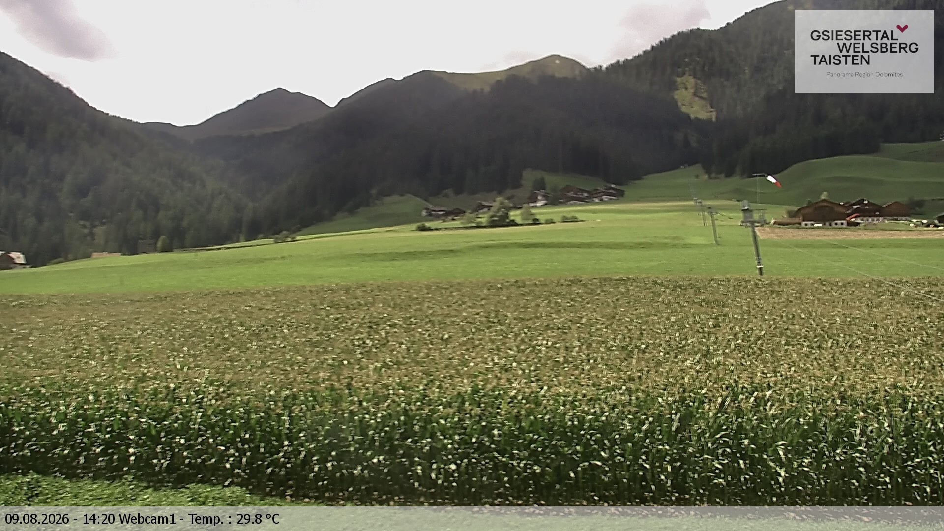 Archived image Webcam Binter – St. Magdalena, Gsiesertal (Südtirol)