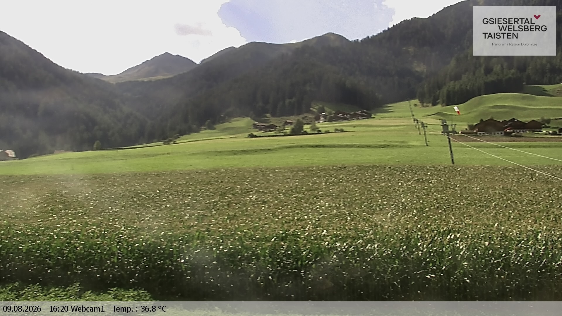 Archived image Webcam Binter – St. Magdalena, Gsiesertal (Südtirol)