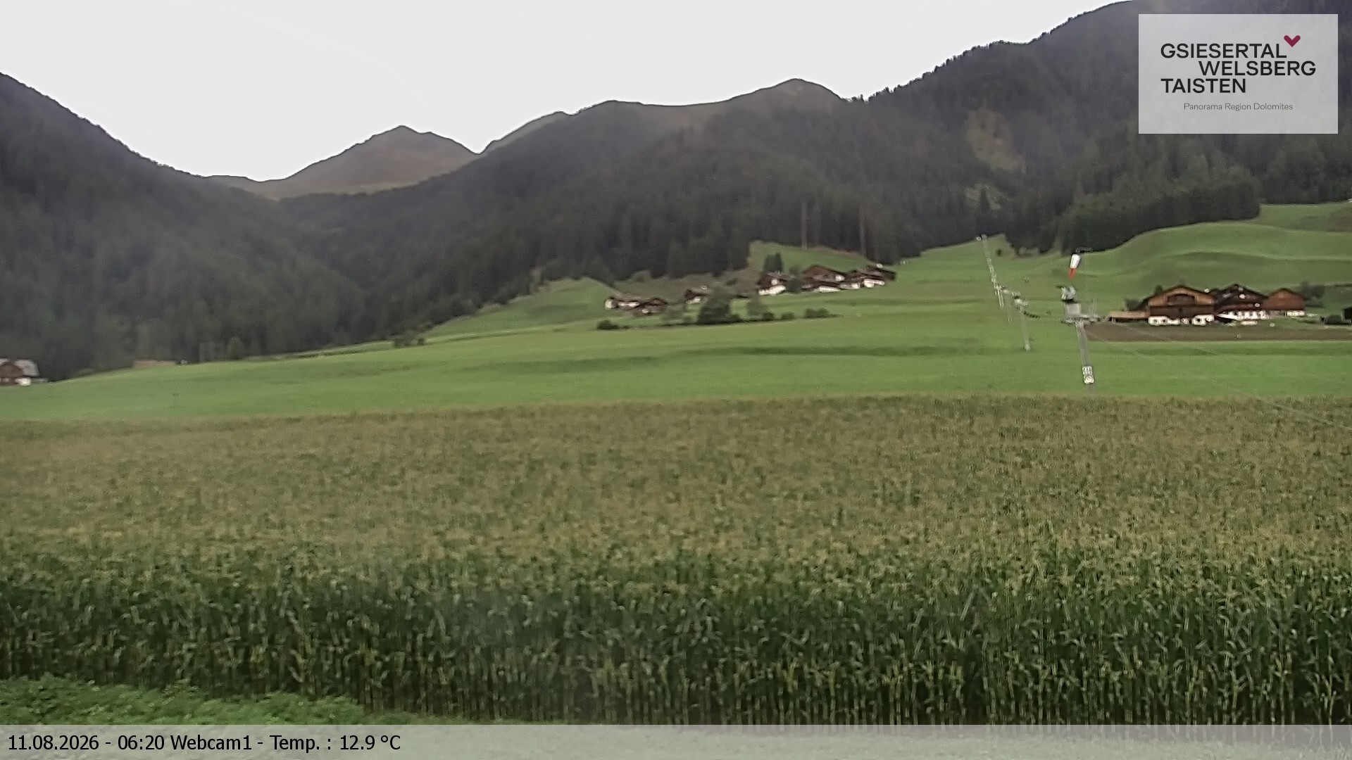 Archiv Foto Webcam Binter Höfe – St. Magdalena, Gsiesertal (Südtirol)