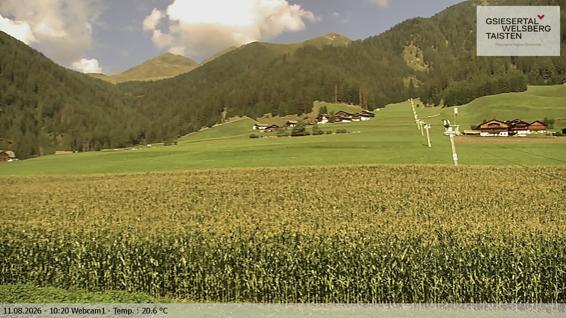 Archiv Foto Webcam Binter Höfe – St. Magdalena, Gsiesertal (Südtirol)