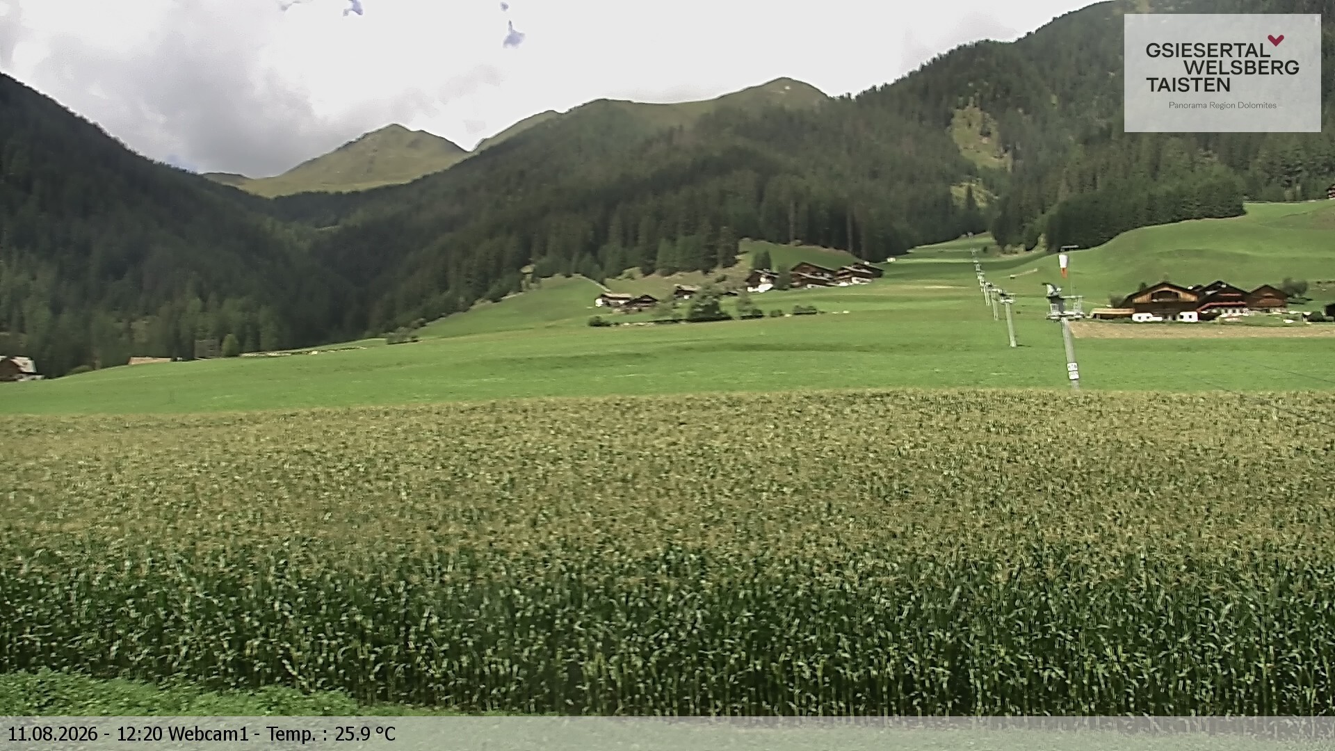 Archiv Foto Webcam Binter Höfe – St. Magdalena, Gsiesertal (Südtirol)
