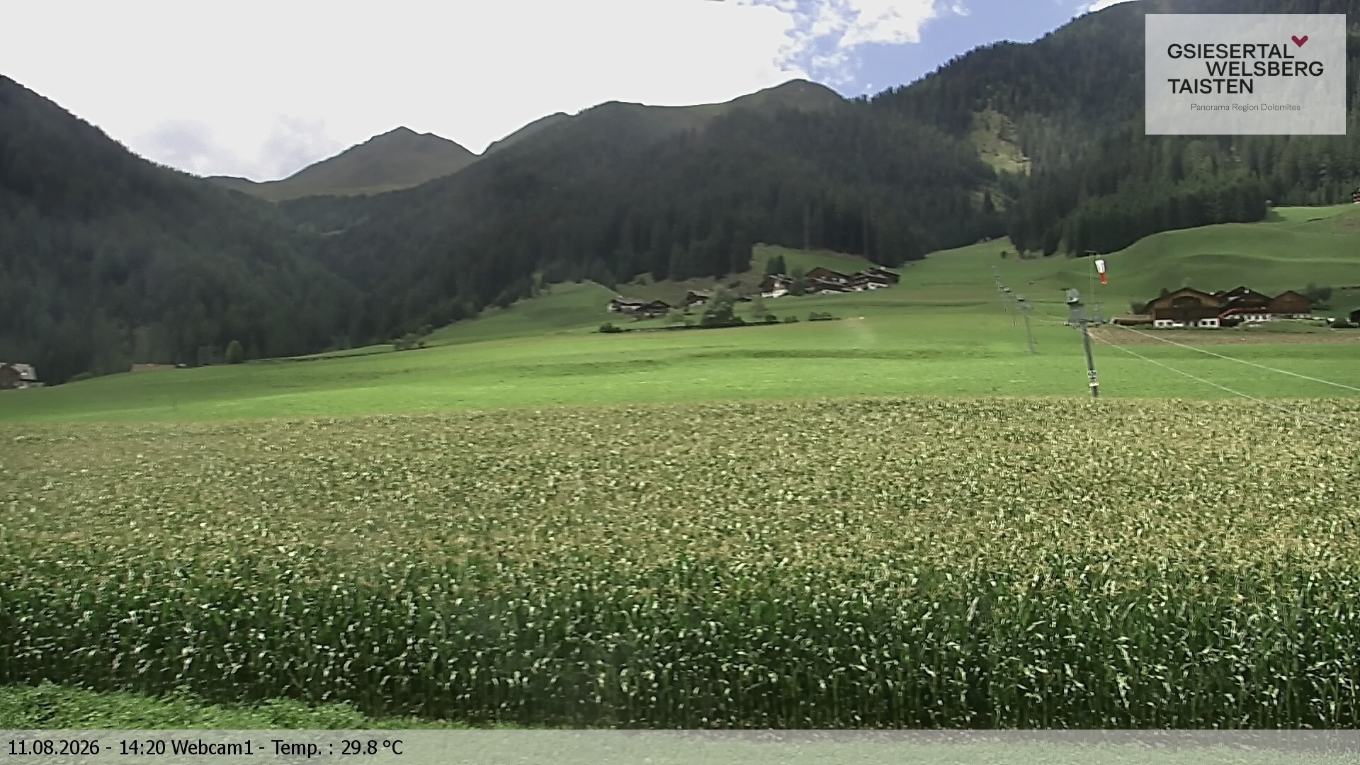 Archiv Foto Webcam Binter Höfe – St. Magdalena, Gsiesertal (Südtirol)