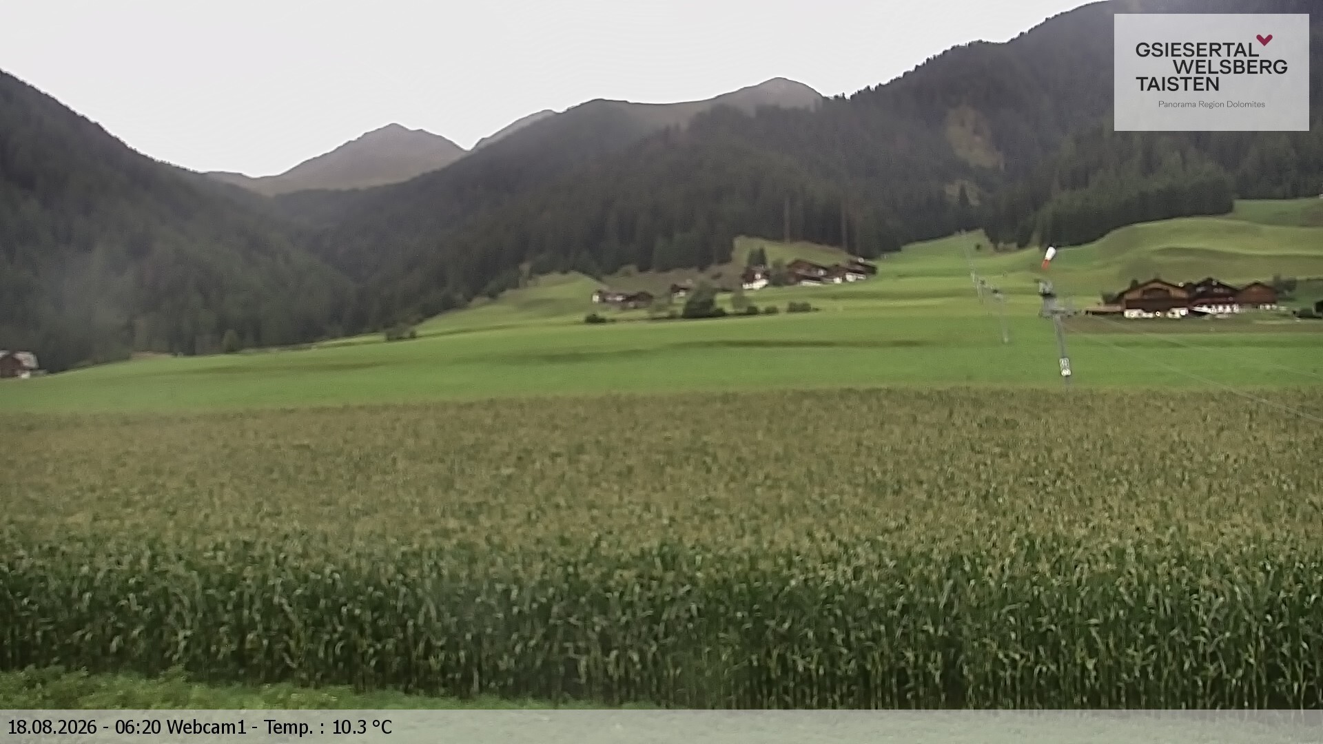 Archiv Foto Webcam Binter Höfe – St. Magdalena, Gsiesertal (Südtirol)