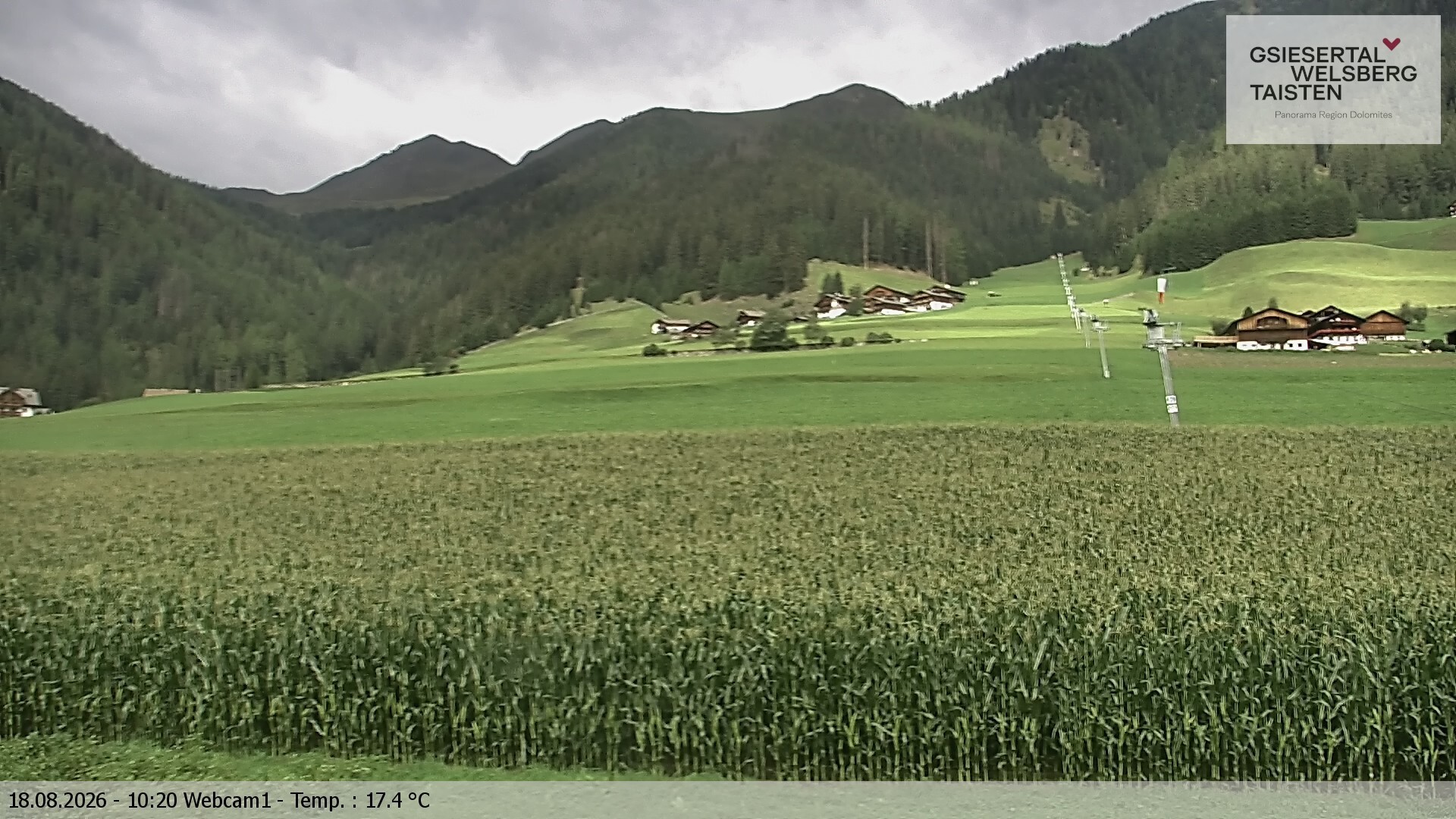 Archiv Foto Webcam Binter Höfe – St. Magdalena, Gsiesertal (Südtirol)