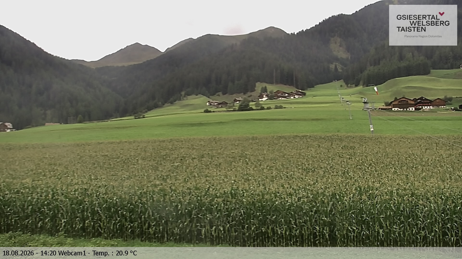 Archiv Foto Webcam Binter Höfe – St. Magdalena, Gsiesertal (Südtirol)