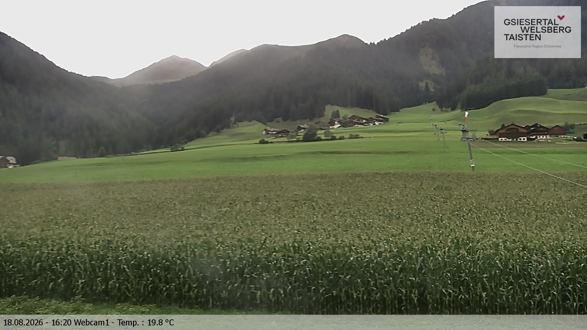 Archiv Foto Webcam Binter Höfe – St. Magdalena, Gsiesertal (Südtirol)
