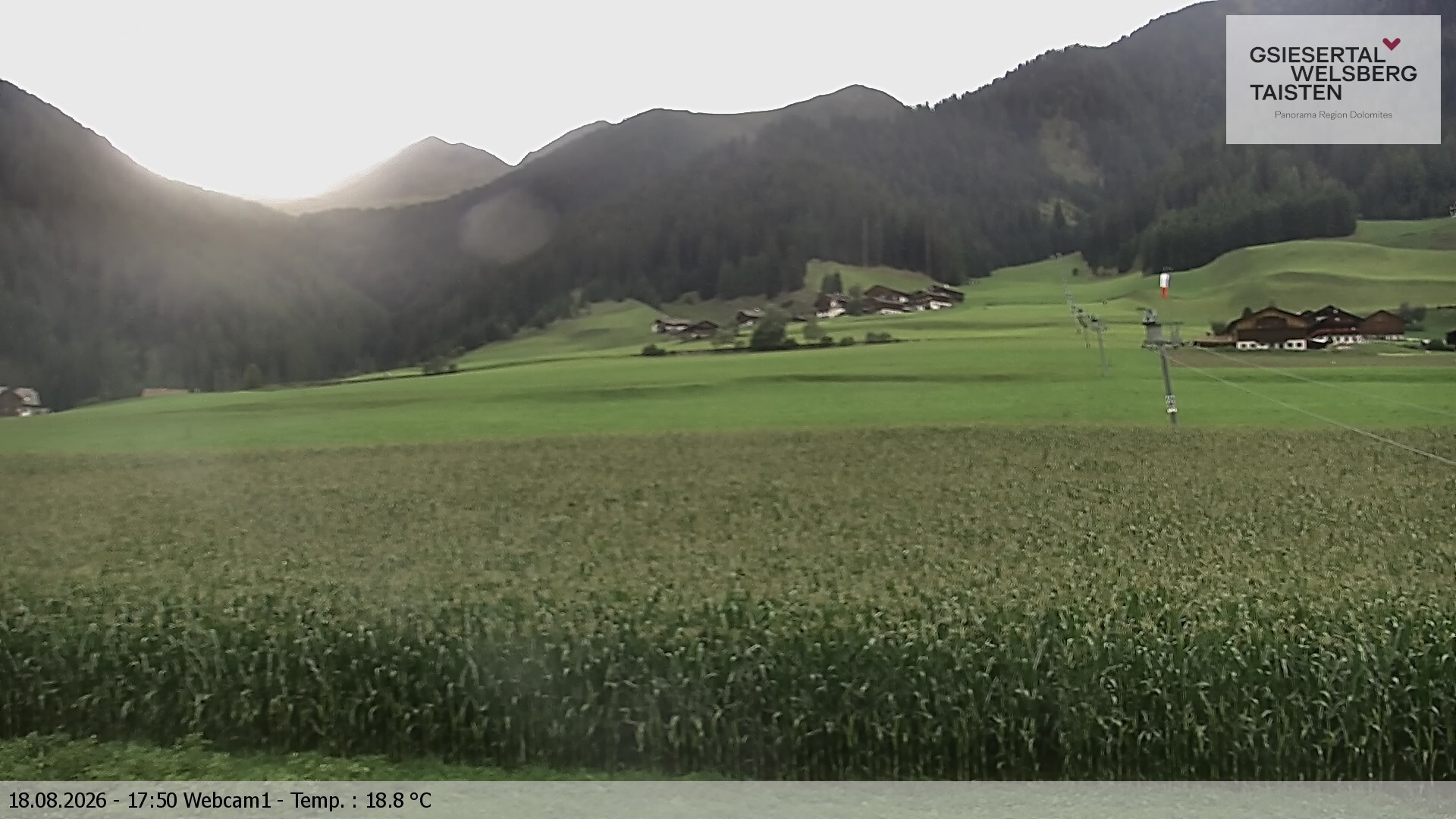 Archiv Foto Webcam Binter Höfe – St. Magdalena, Gsiesertal (Südtirol)