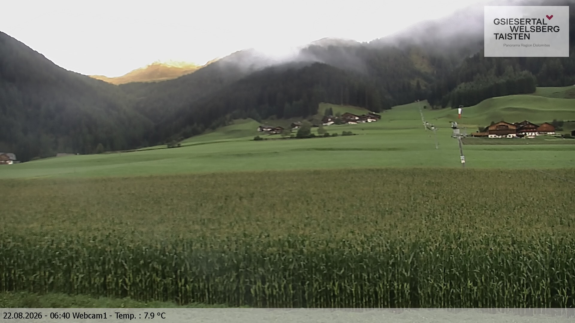 Archiv Foto Webcam Binter Höfe – St. Magdalena, Gsiesertal (Südtirol)