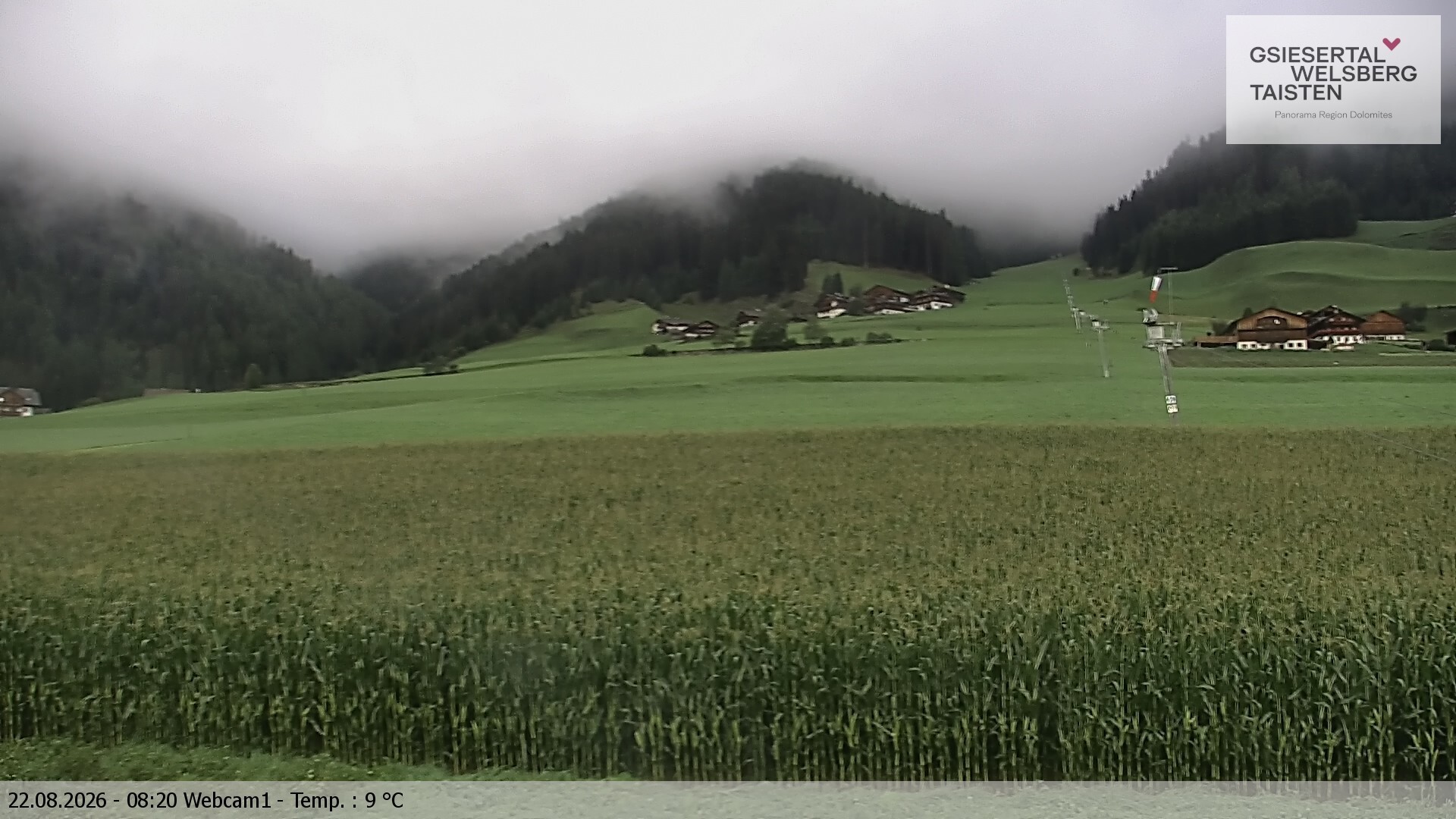 Archiv Foto Webcam Binter Höfe – St. Magdalena, Gsiesertal (Südtirol)