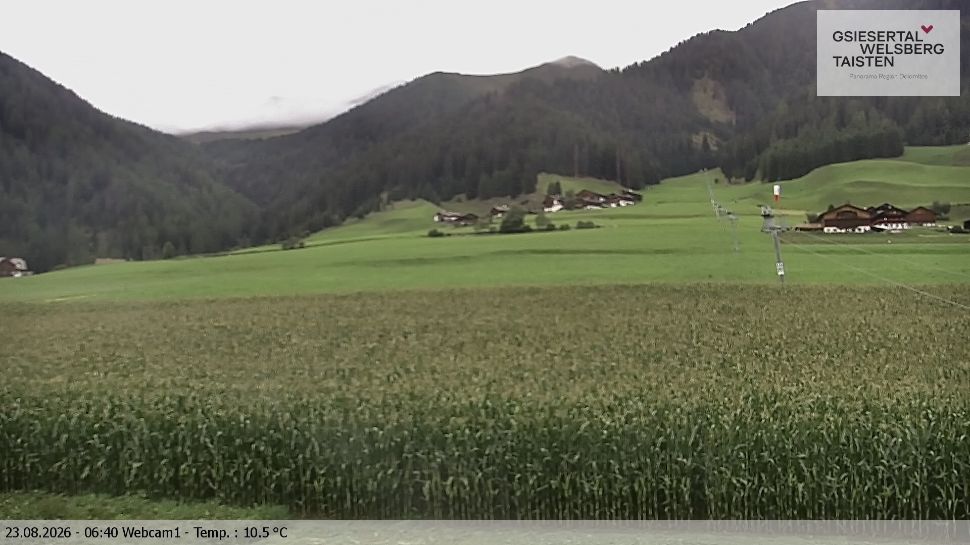 Archived image Webcam Binter – St. Magdalena, Gsiesertal (Südtirol)
