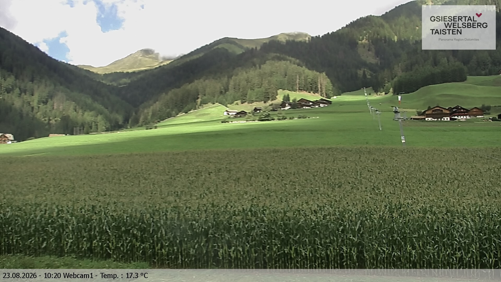 Archived image Webcam Binter – St. Magdalena, Gsiesertal (Südtirol)