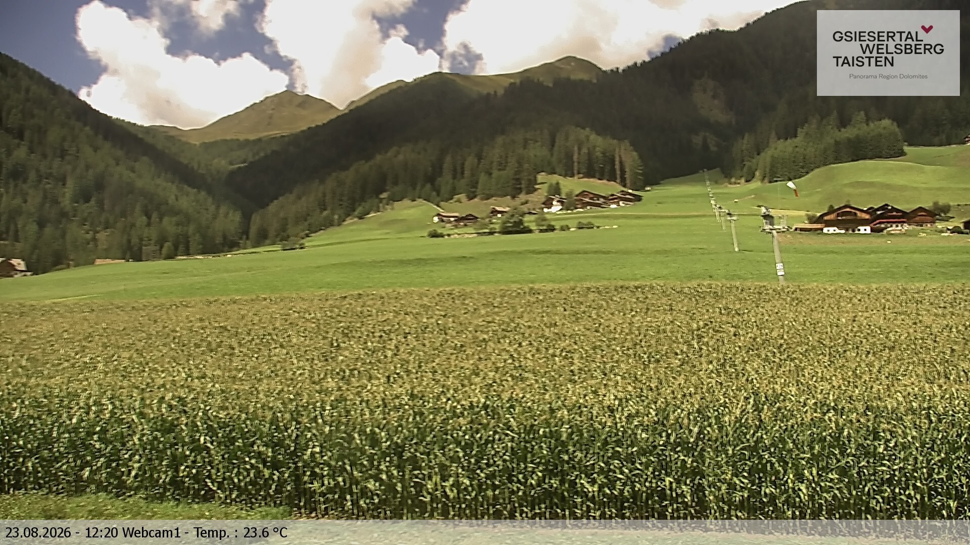 Archived image Webcam Binter – St. Magdalena, Gsiesertal (Südtirol)
