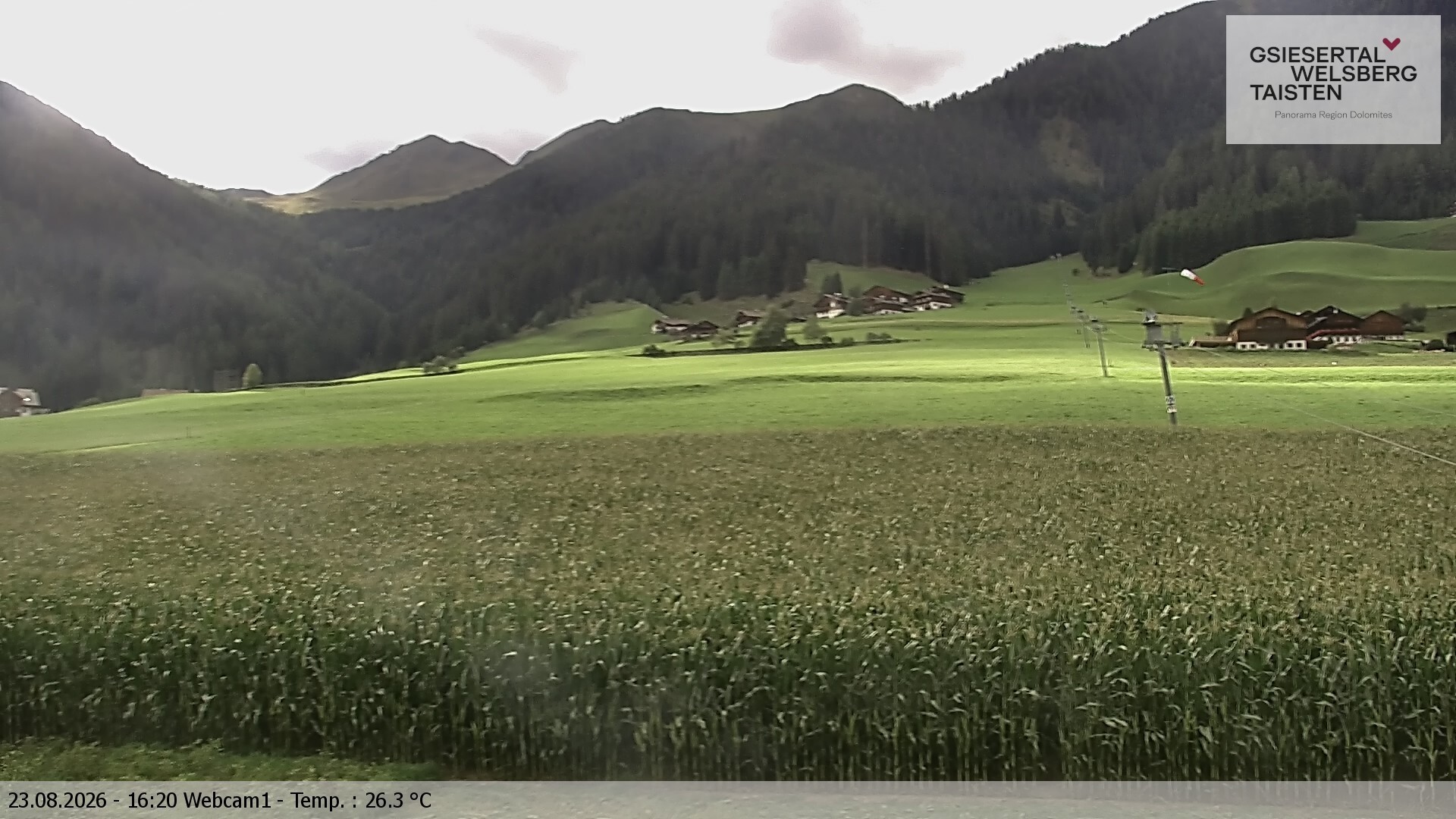 Archived image Webcam Binter – St. Magdalena, Gsiesertal (Südtirol)