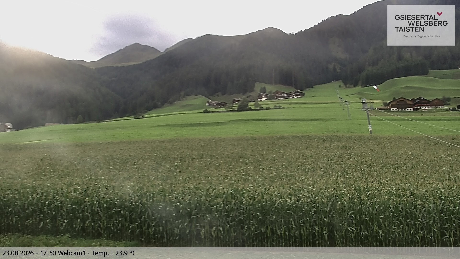 Archived image Webcam Binter – St. Magdalena, Gsiesertal (Südtirol)
